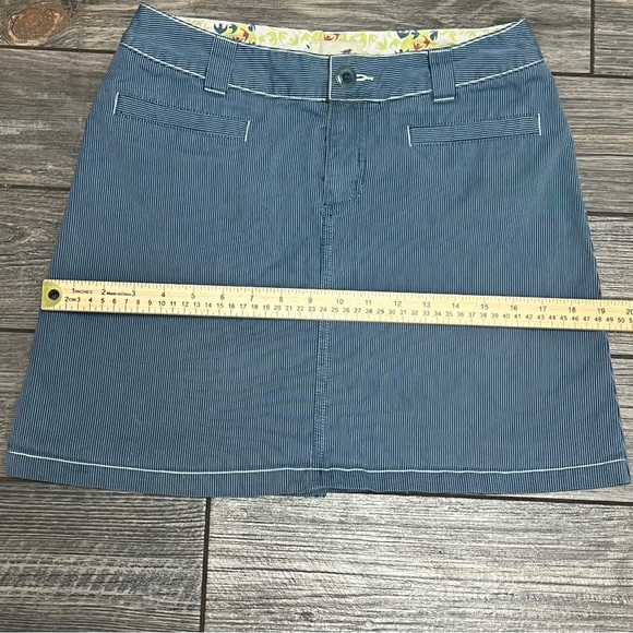 Horny Toad Skirt Skort Women's Size 4 Blue Pinstriped 28" Waist Shorts Athletic - Picture 13 of 16